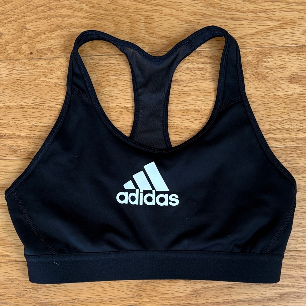 Adidas Women's Black Racerback Sports Bra T